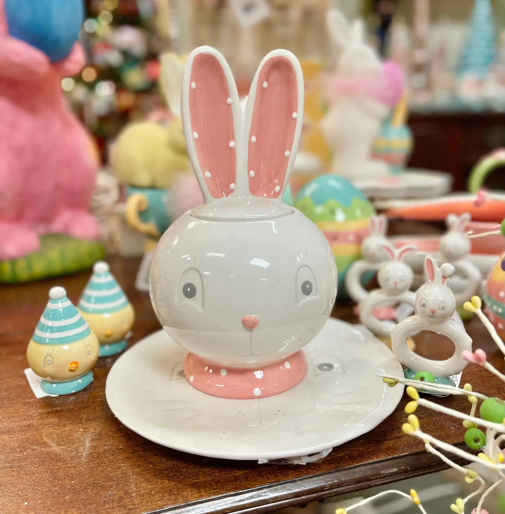 The Johanna Parker ceramic bunny cookie jar
