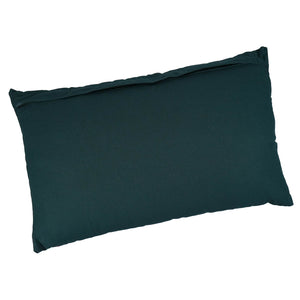 Dark green beaded nutcracker pillow with smooth fabric cover perfect for hand stitched fabric christmas pillows collection