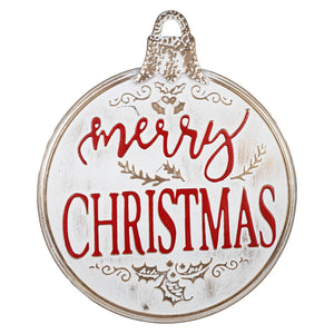 24’’ Metal ’Merry Christmas’ Sign - Christmas