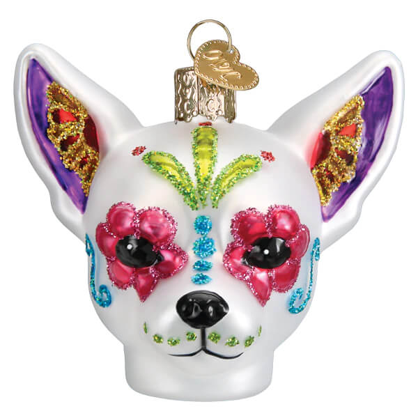 Dia De Los Muertos Dog Ornament