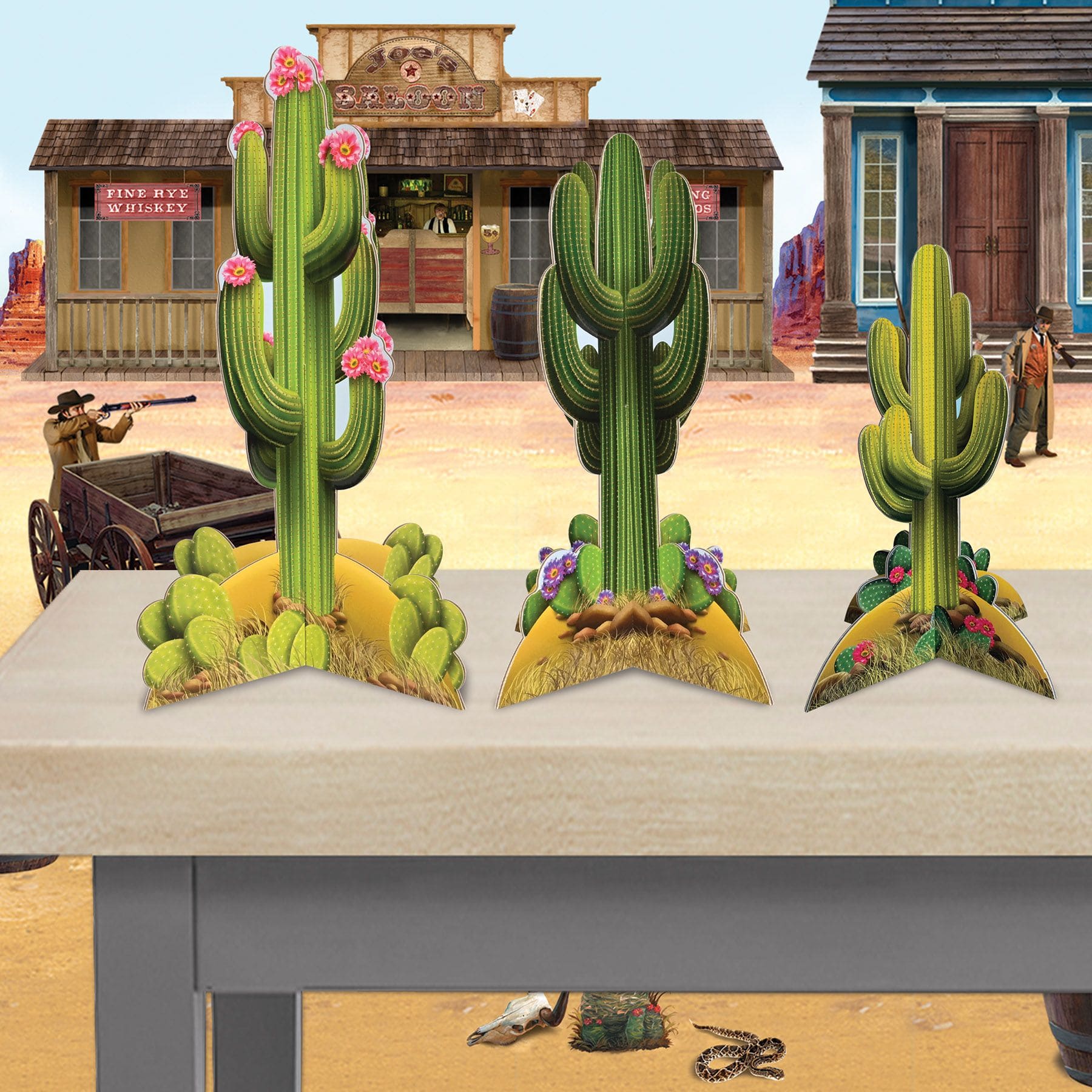 3-D Cactus Centerpieces - Everyday