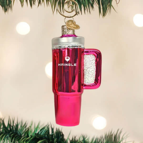 Pink Kringle Cup Ornament