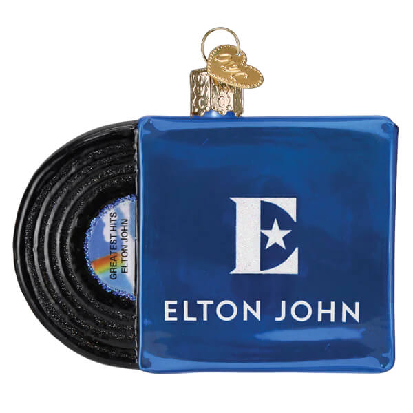 Elton John Greatest Hits Album Ornament
