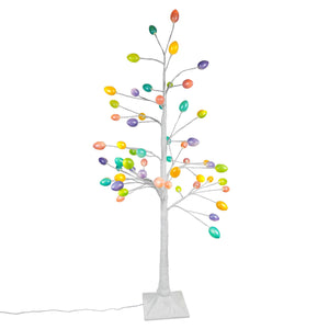 48 inch large lighted led pastel egg tree with colorful bulbs perfect for spring and easter trees and decor