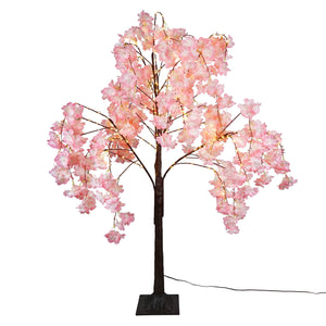 4ft LED Lighted Pink Cherry Tree
