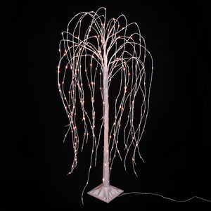 4ft Lighted White Willow Tree