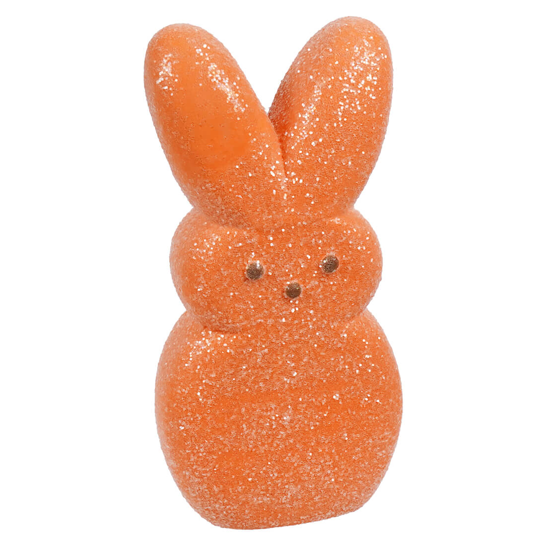 6 inch orange peeps bunny candy with glitter by bethany lowe perfect for easter peeps collections and decor