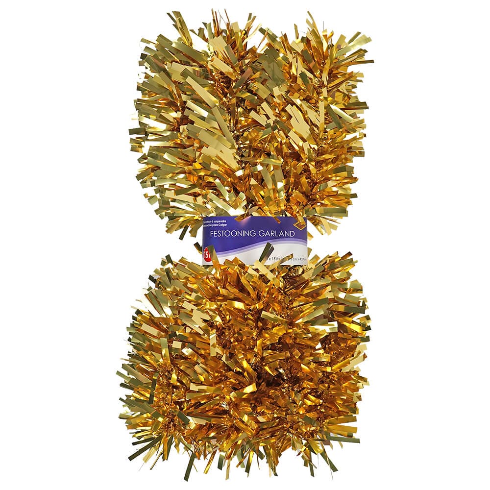 6-Ply Metallic Gold Festooning Garland