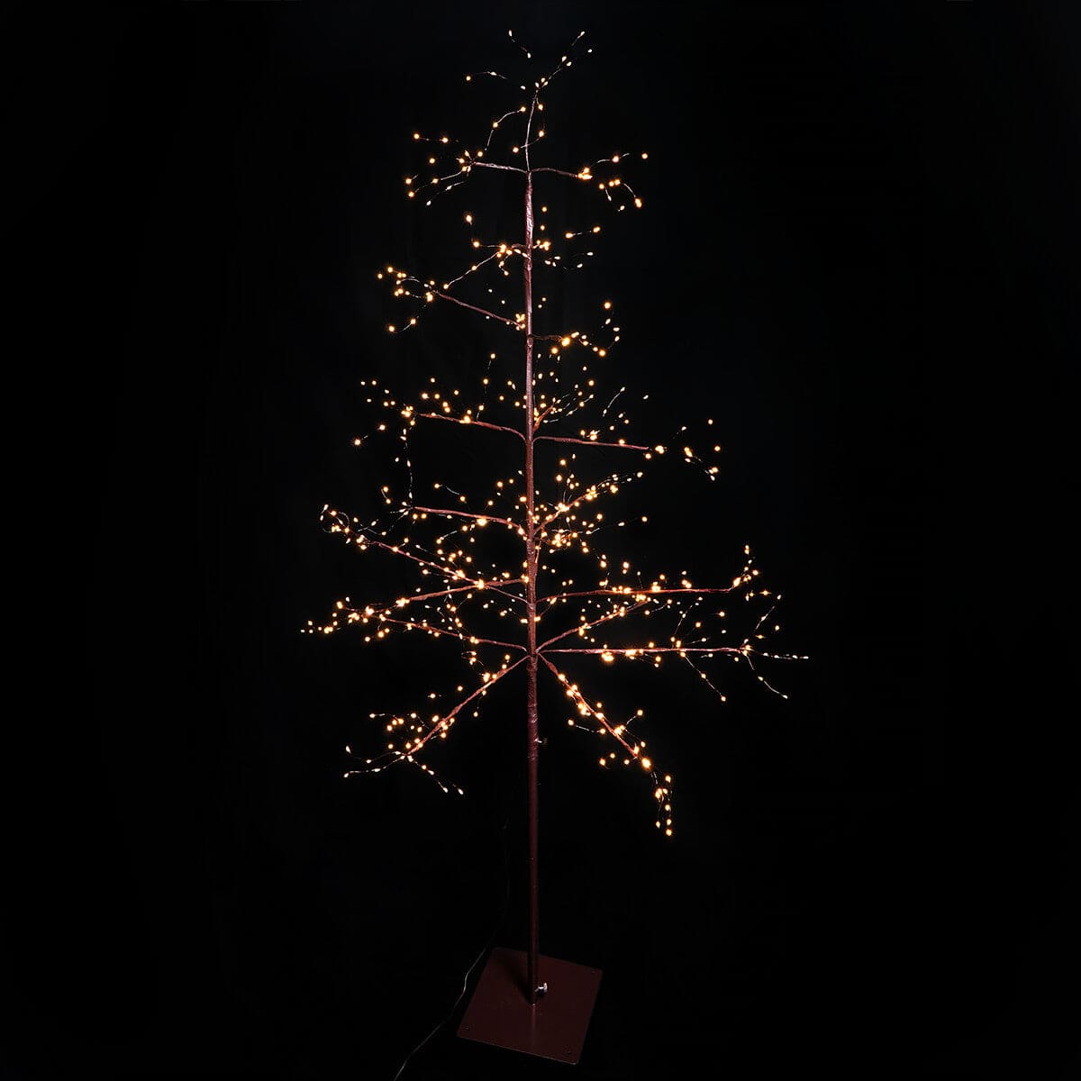 6ft Electric Brown LED Tree
