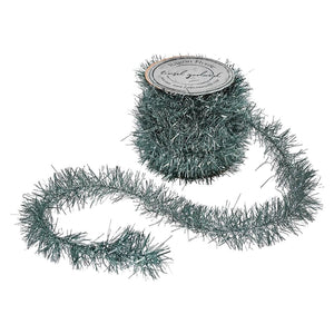 72’ Mineral Green Tinsel Garland Spool - Christmas