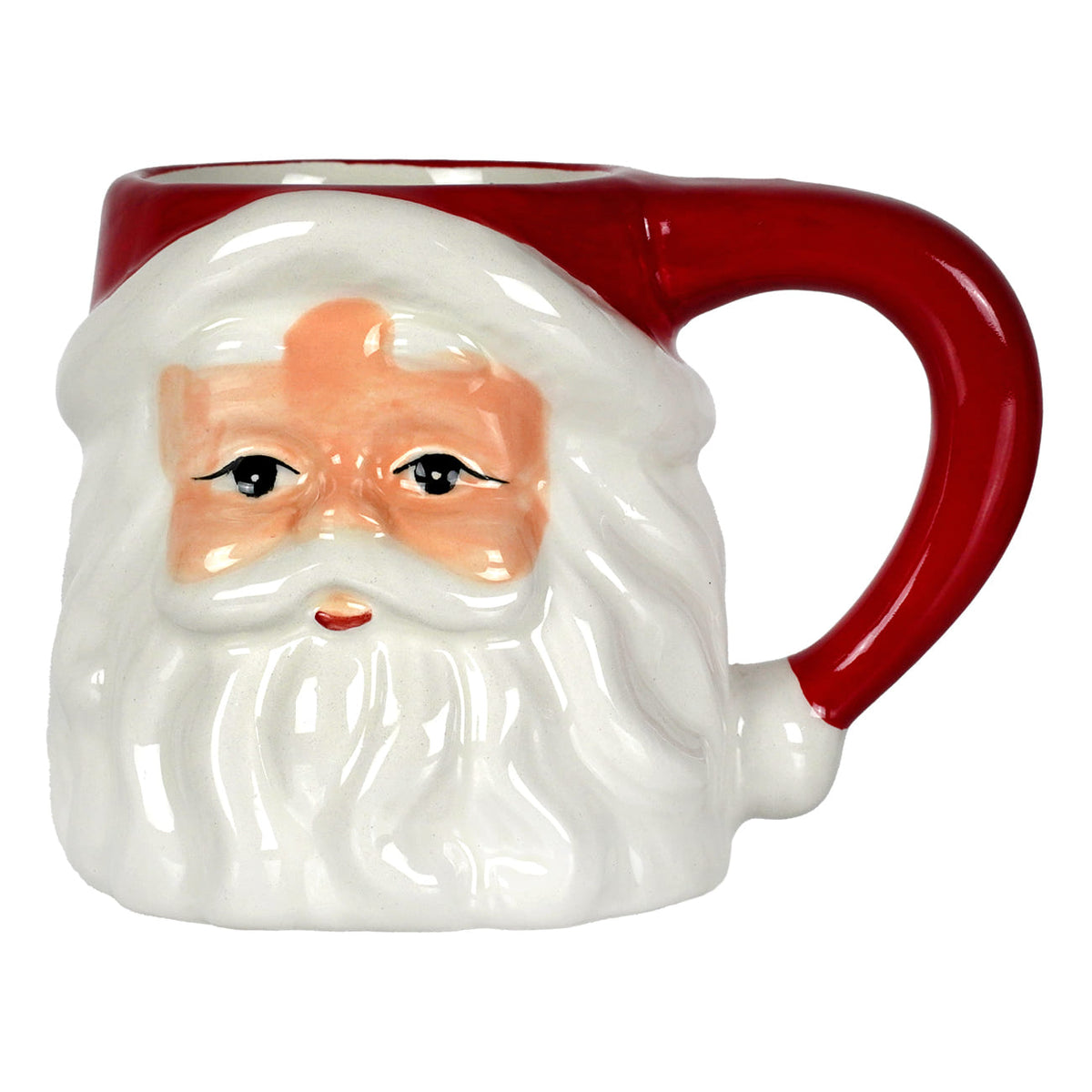 5" Classic Santa Mugs Set/2