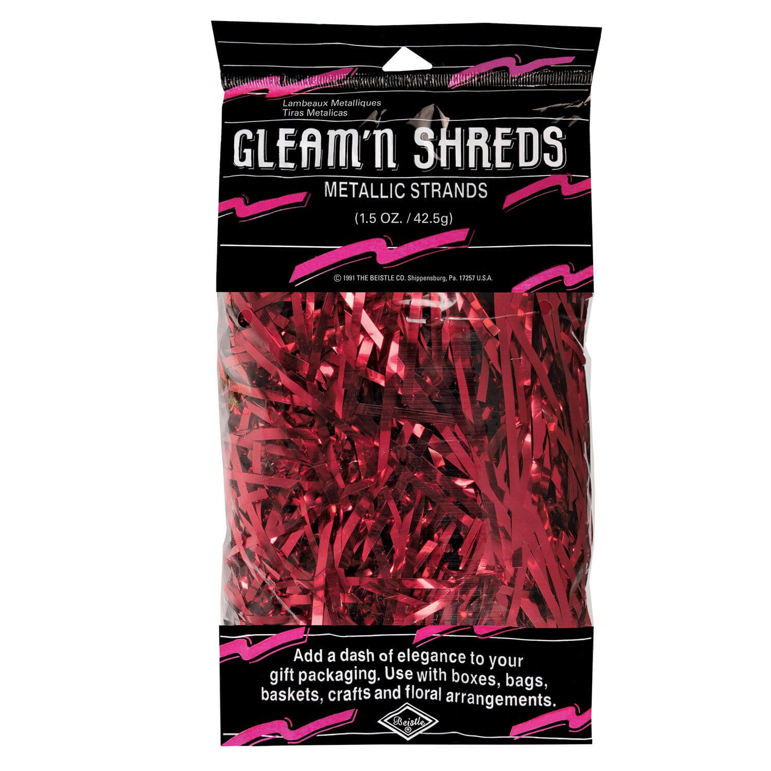 Gleam 'N Shreds Metallic Red Tinsel Strands