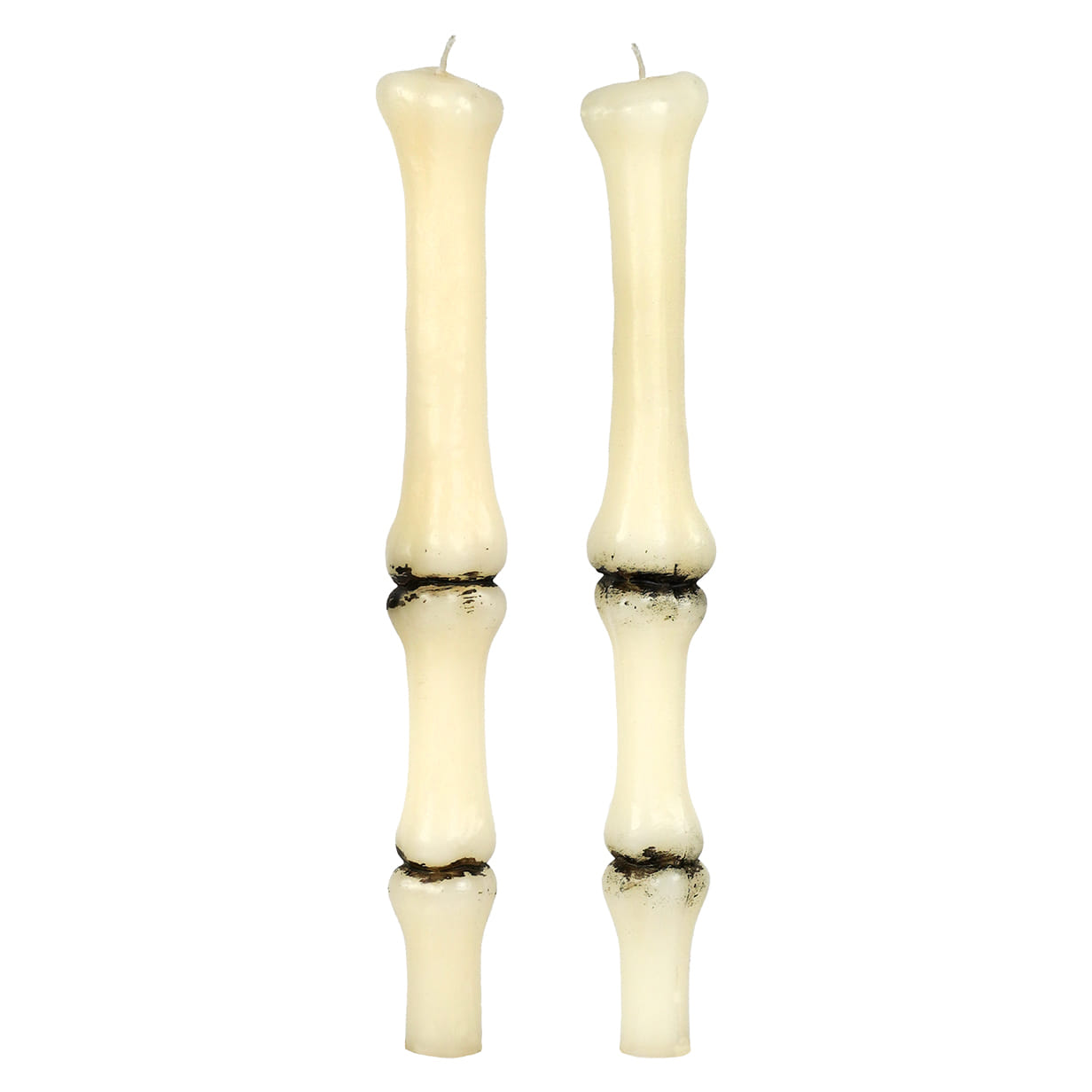 10" Unscented Finger Bone Shaped Taper Candles Box Set/2
