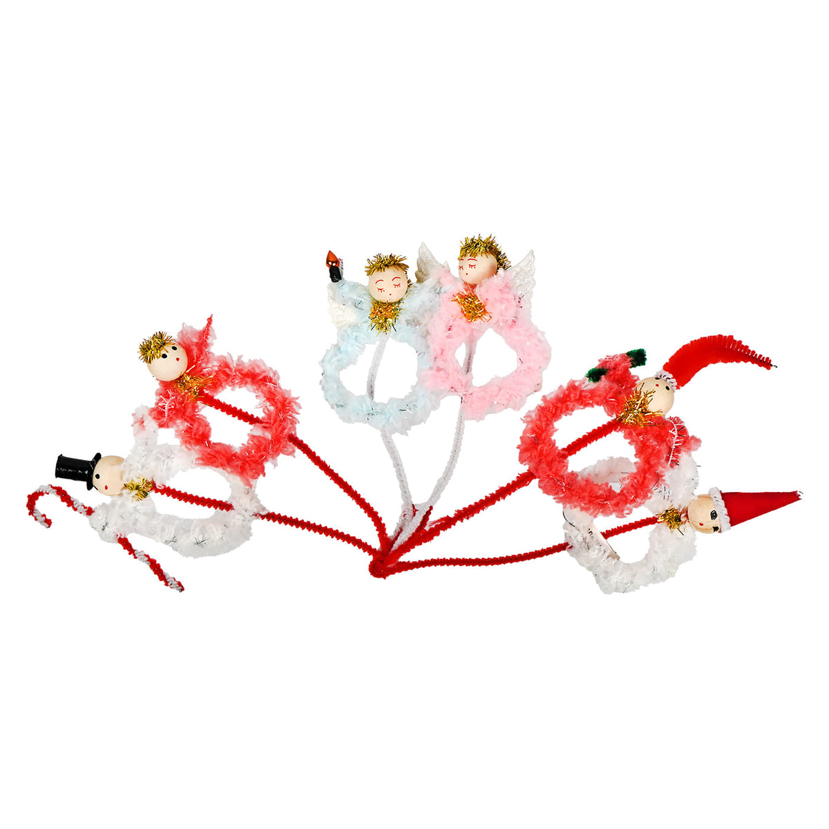 Vintage Christmas Package Decor Featuring Christmas Icons