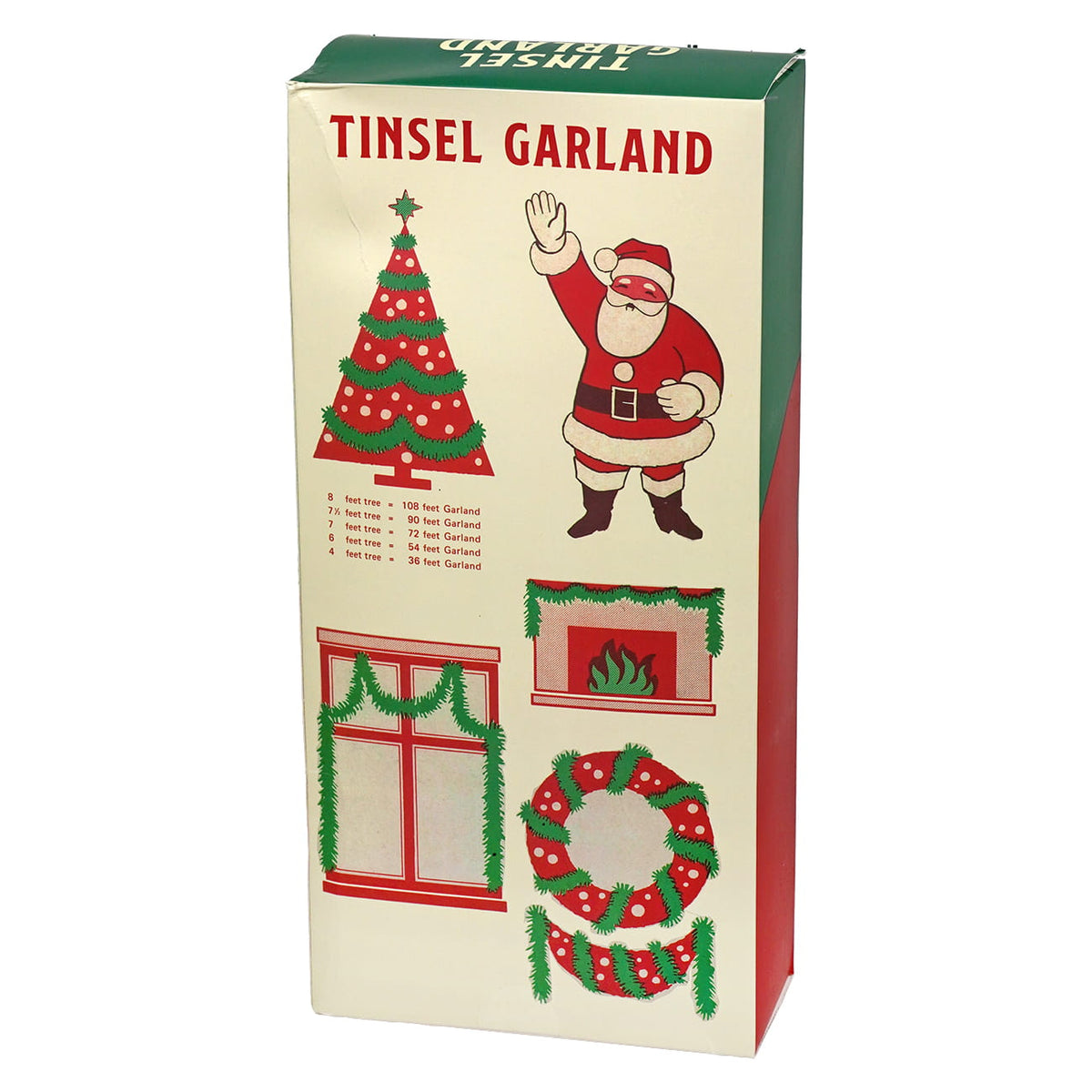 26 Ft. Retro Boxed Silver Tinsel Garland