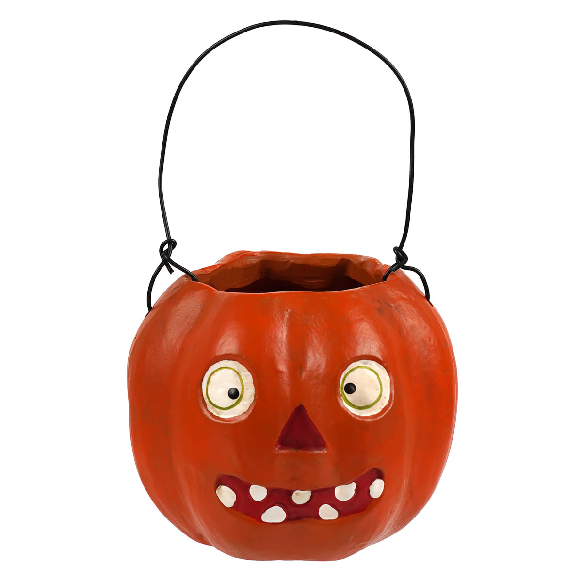 Vintage Pumpkin Face Bucket