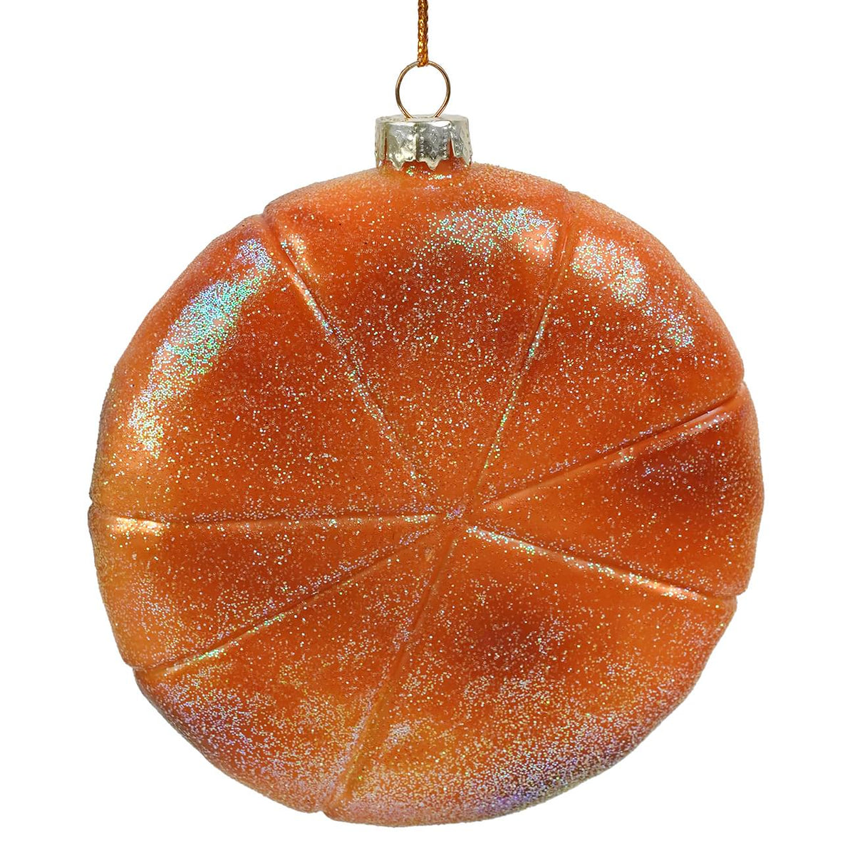 Pepperoni Pizza Glass Ornament