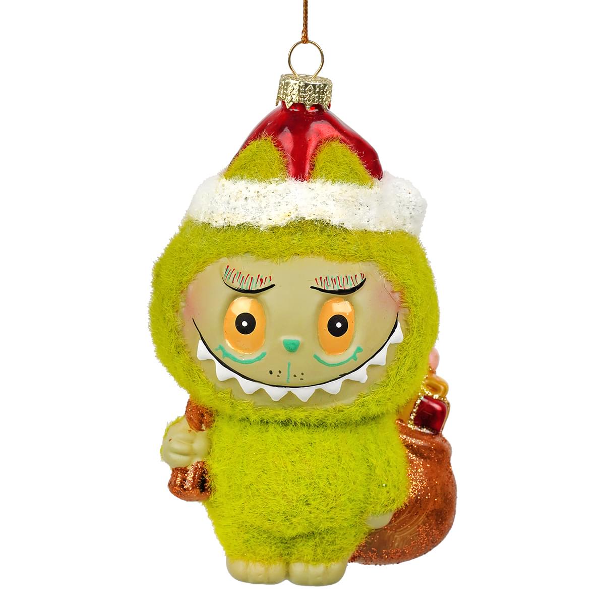 Grinchybubu Glass Ornament