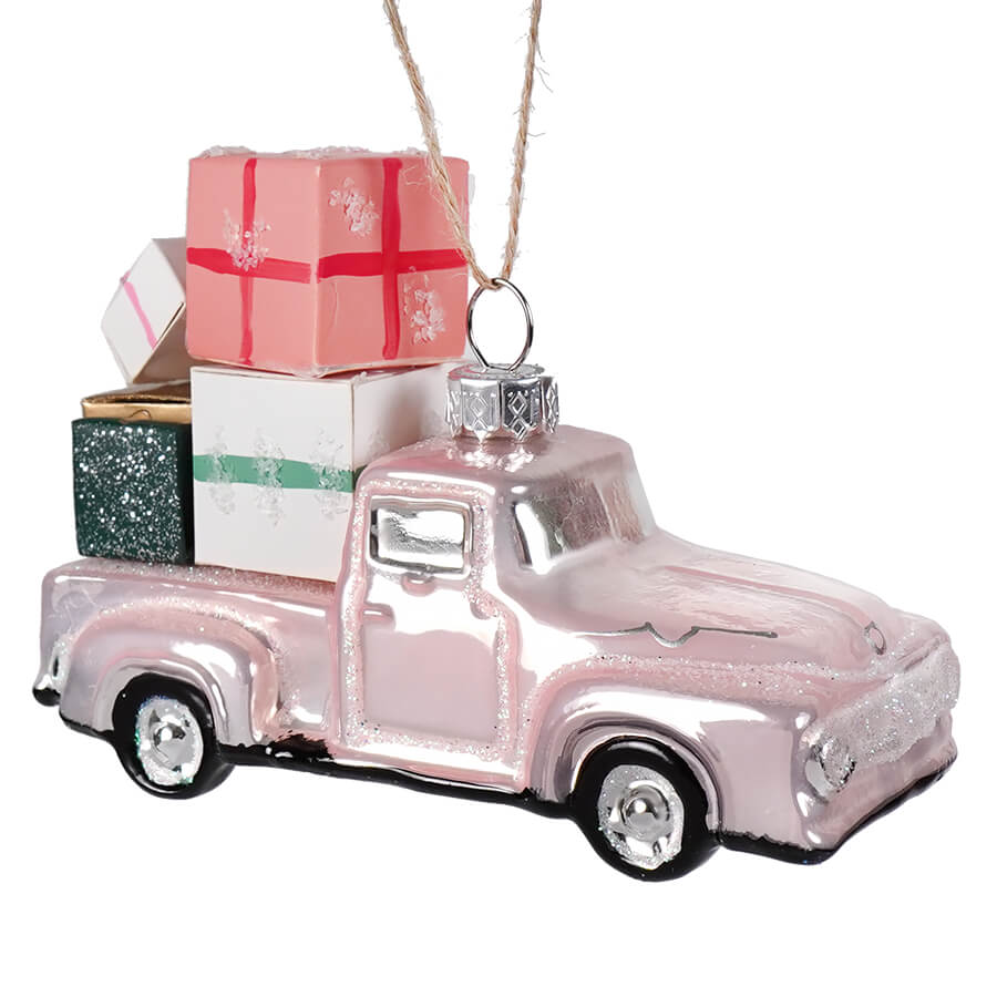 Pink Countryside Truck Ornament