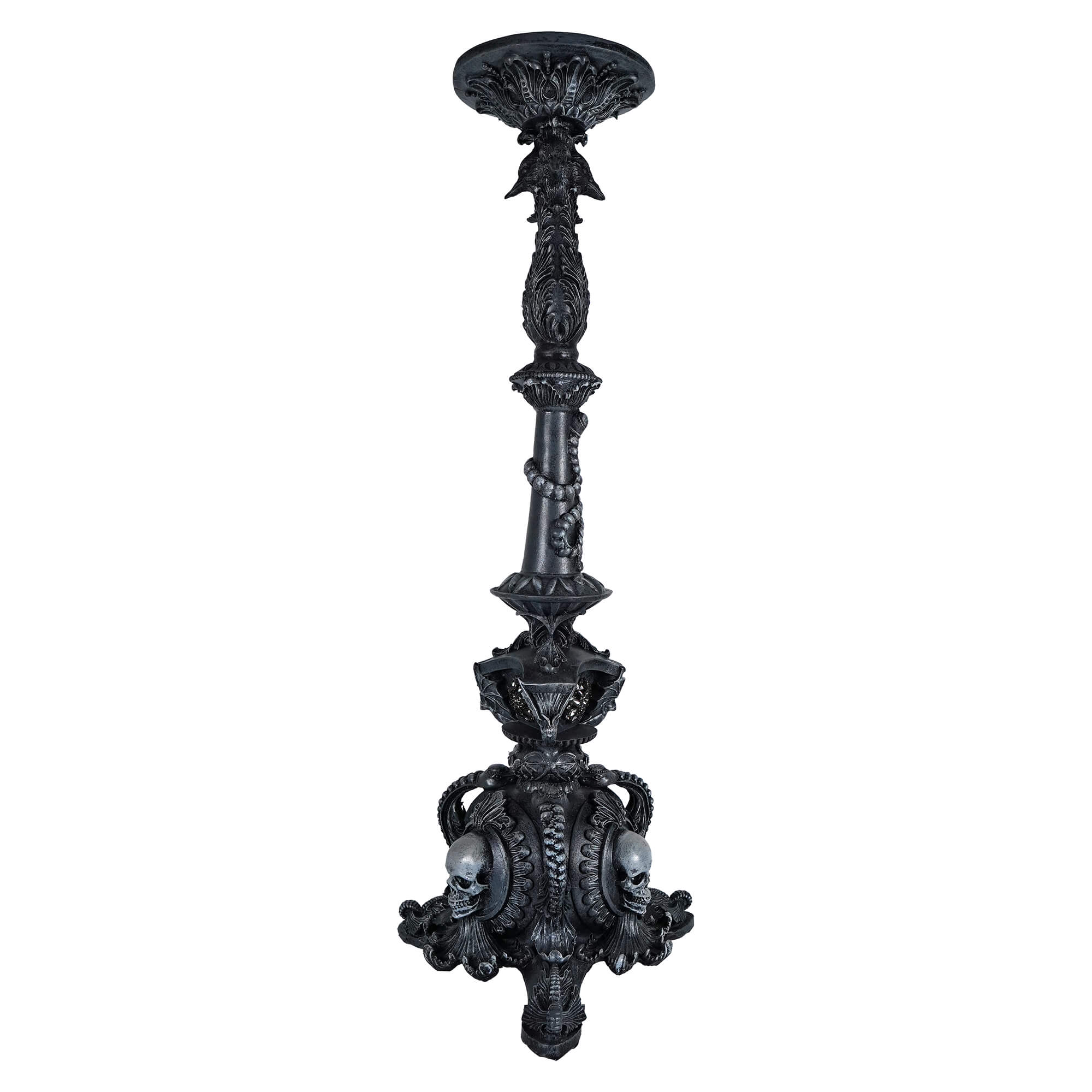 29" Large Black Pillar Candle Holder