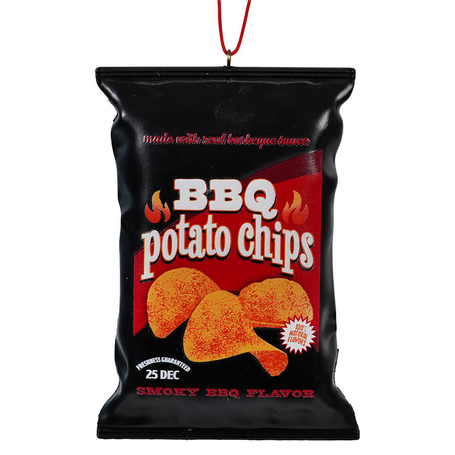 BBQ Potato Chips Snack Bag Ornament