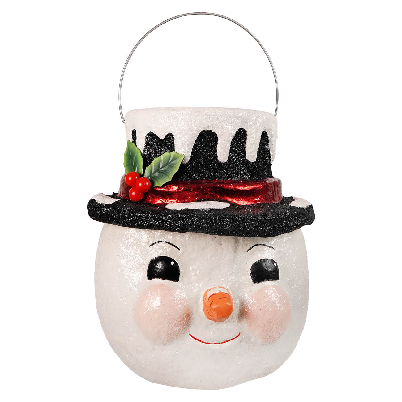 Large Holly Hat Snowman