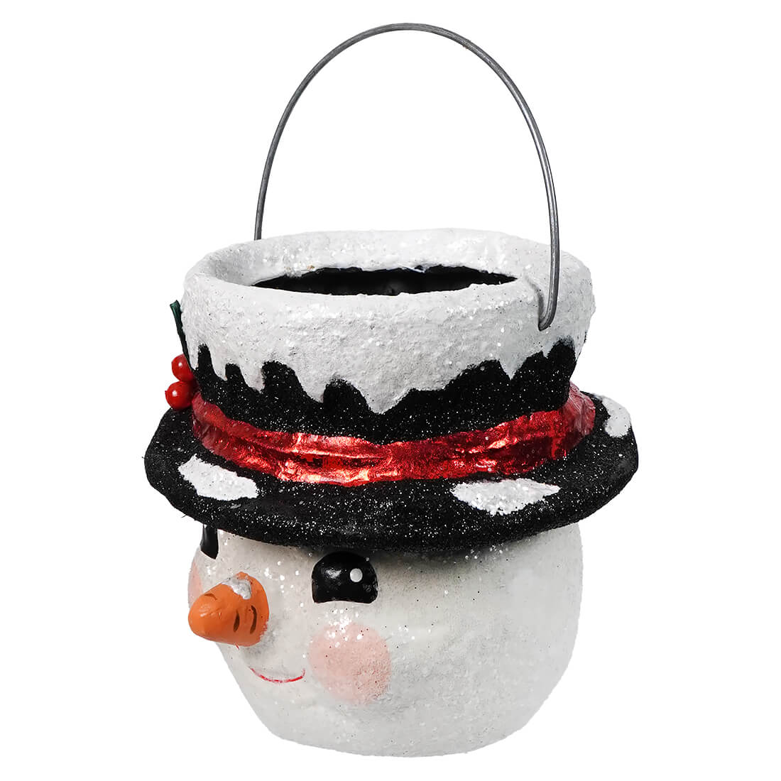 Small Holly Hat Snowman