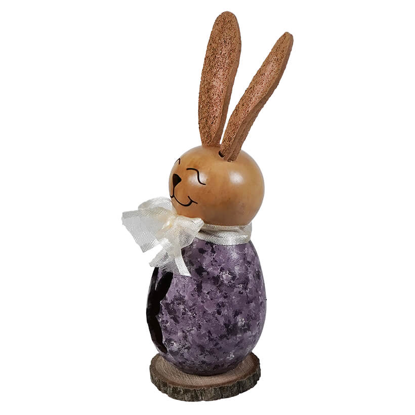 Lil' Willow Purple Bunny Gourd With Bunny Cutout