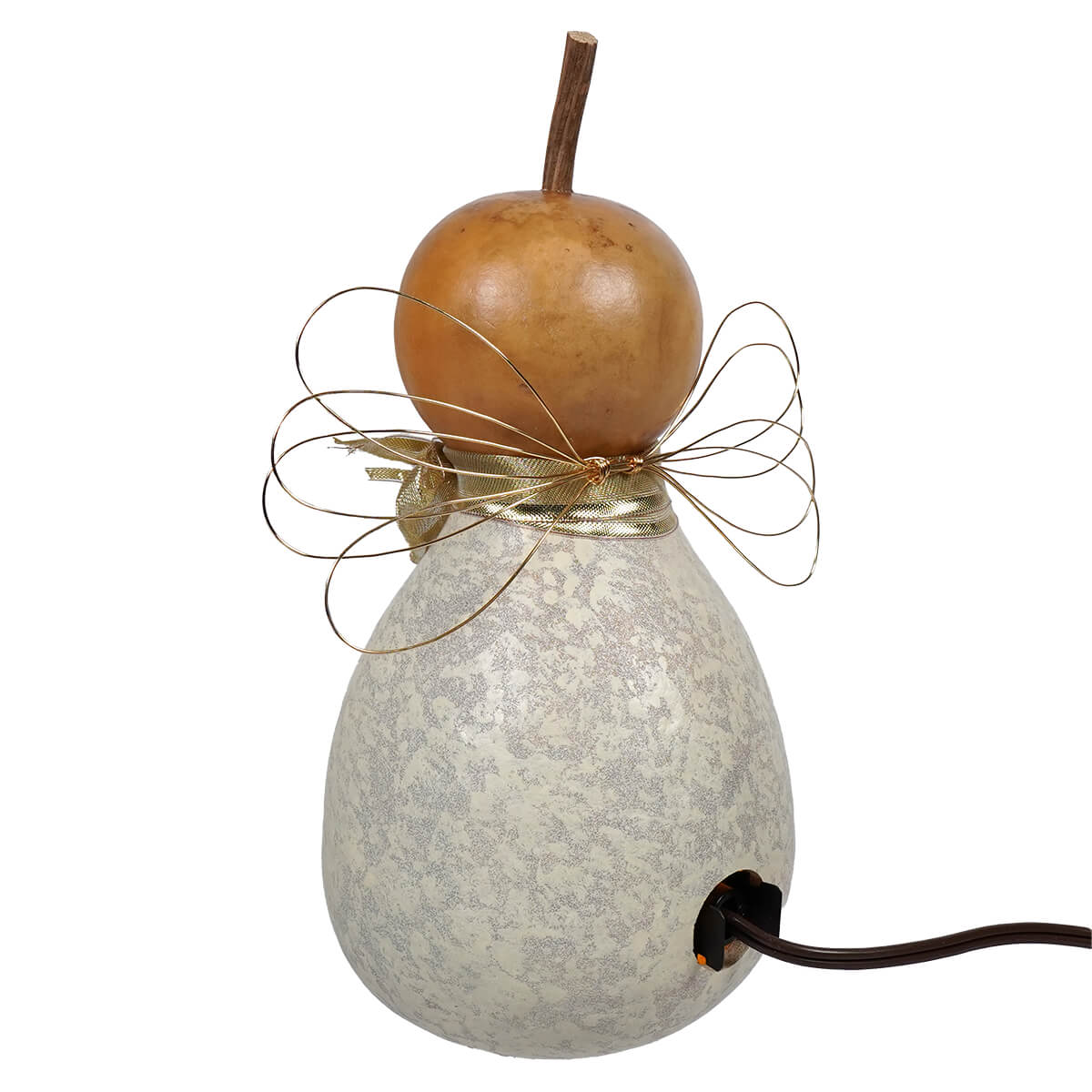 Julia - Lighted Small Snowflake Angel Gourd