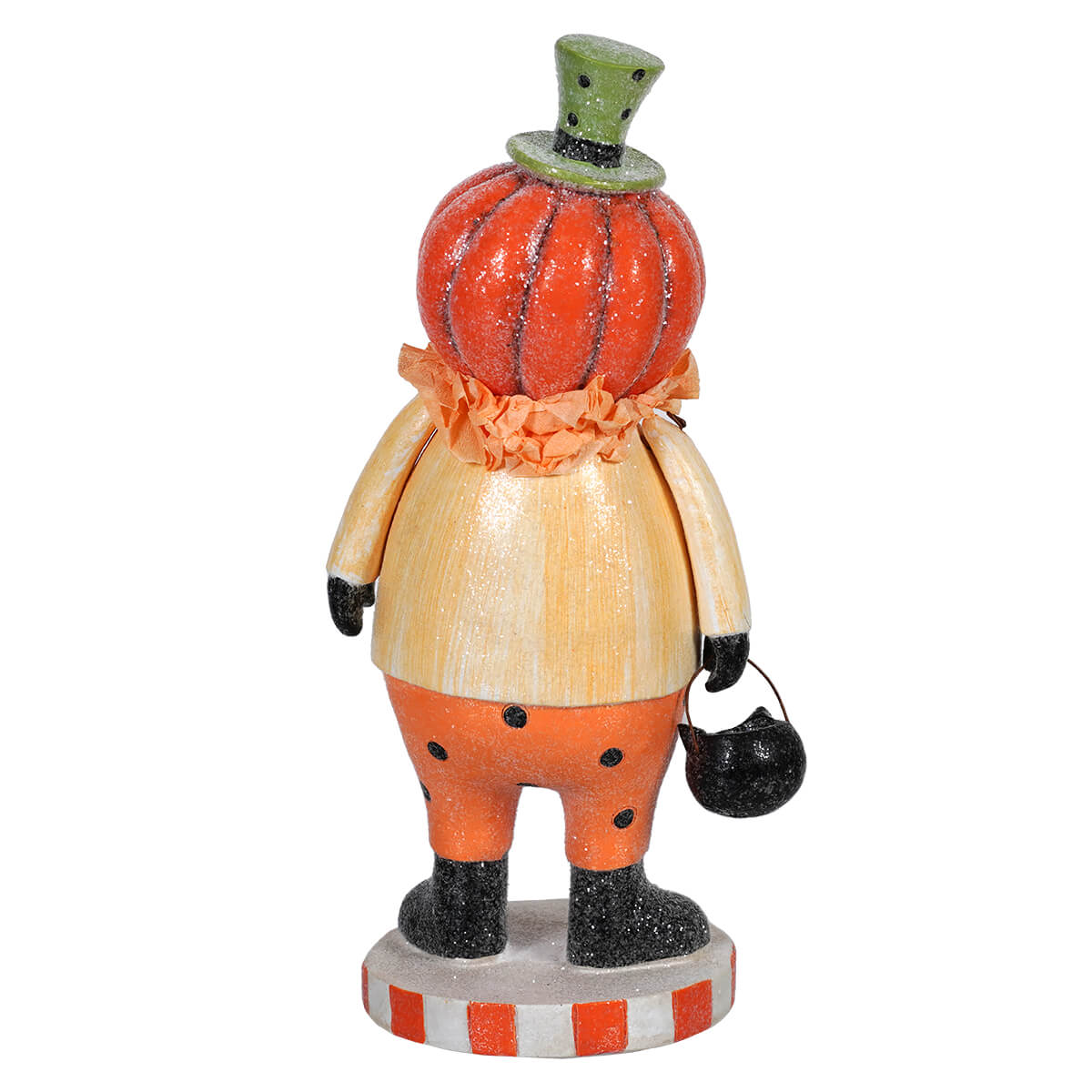 8" Resin Retro Jack-O'-Lantern Costume Trick-Or-Treater Figurine