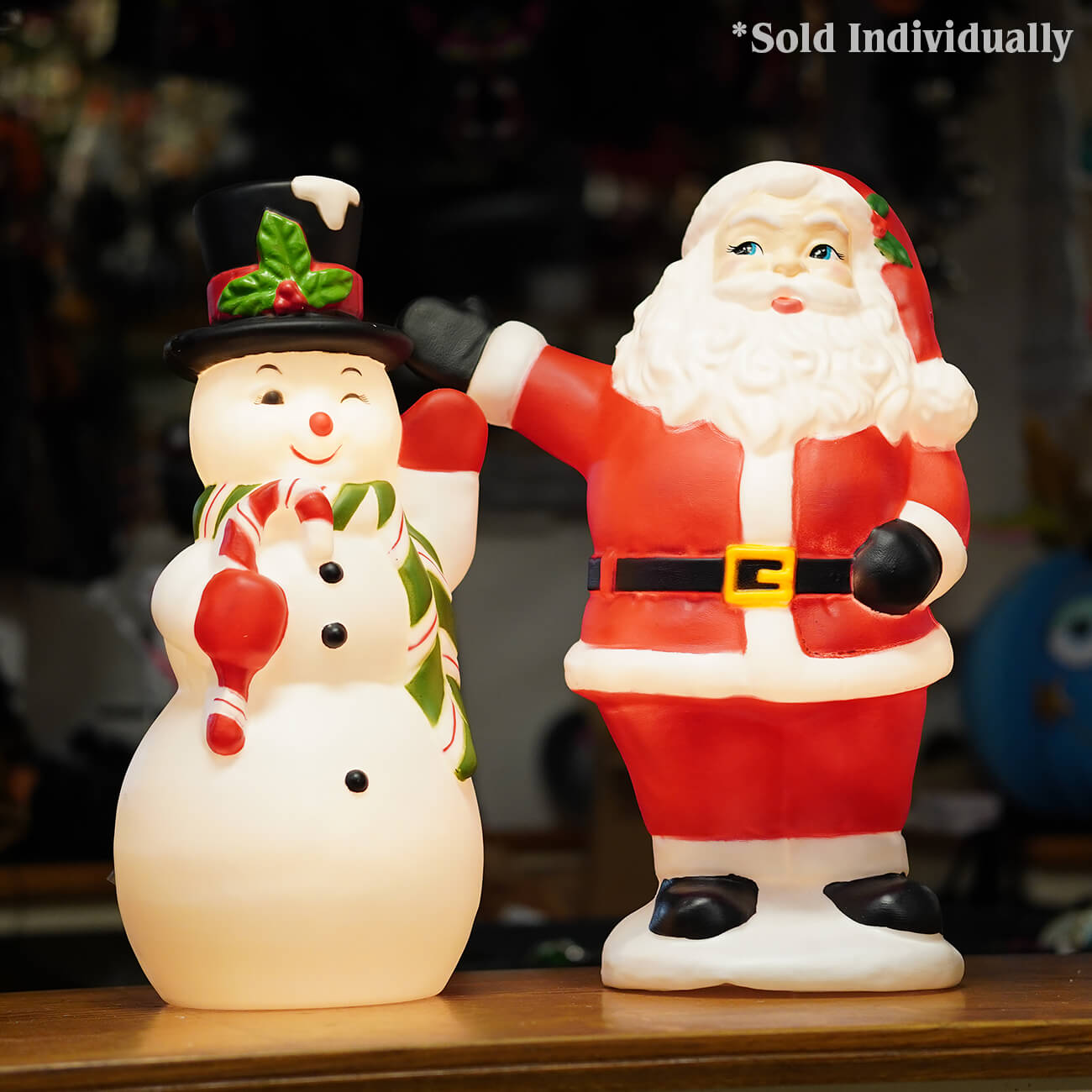 Xmas　sale！　ホーローファウンテン　　ウォータータンク&ベイスン Johanna Parker Christmas Santa Claus and Mrs Santa Ceramic