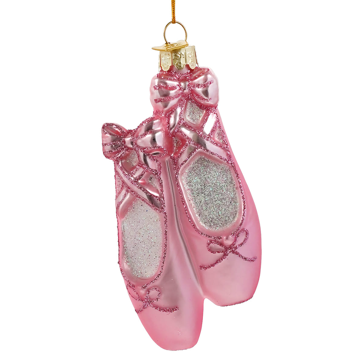 Noble Gems™ Glass Ballet Slippers Ornament