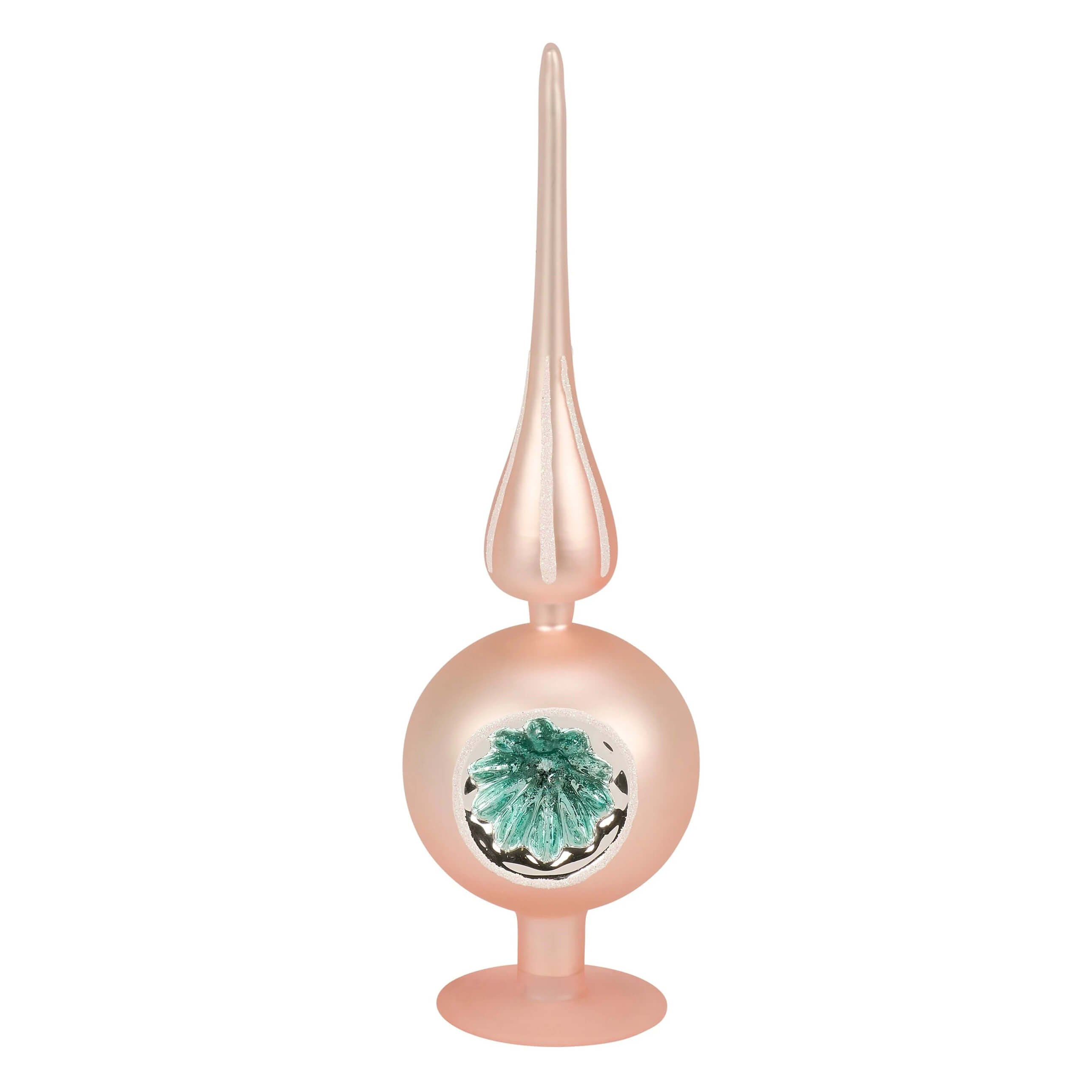 10" Pink Glass Tree Topper