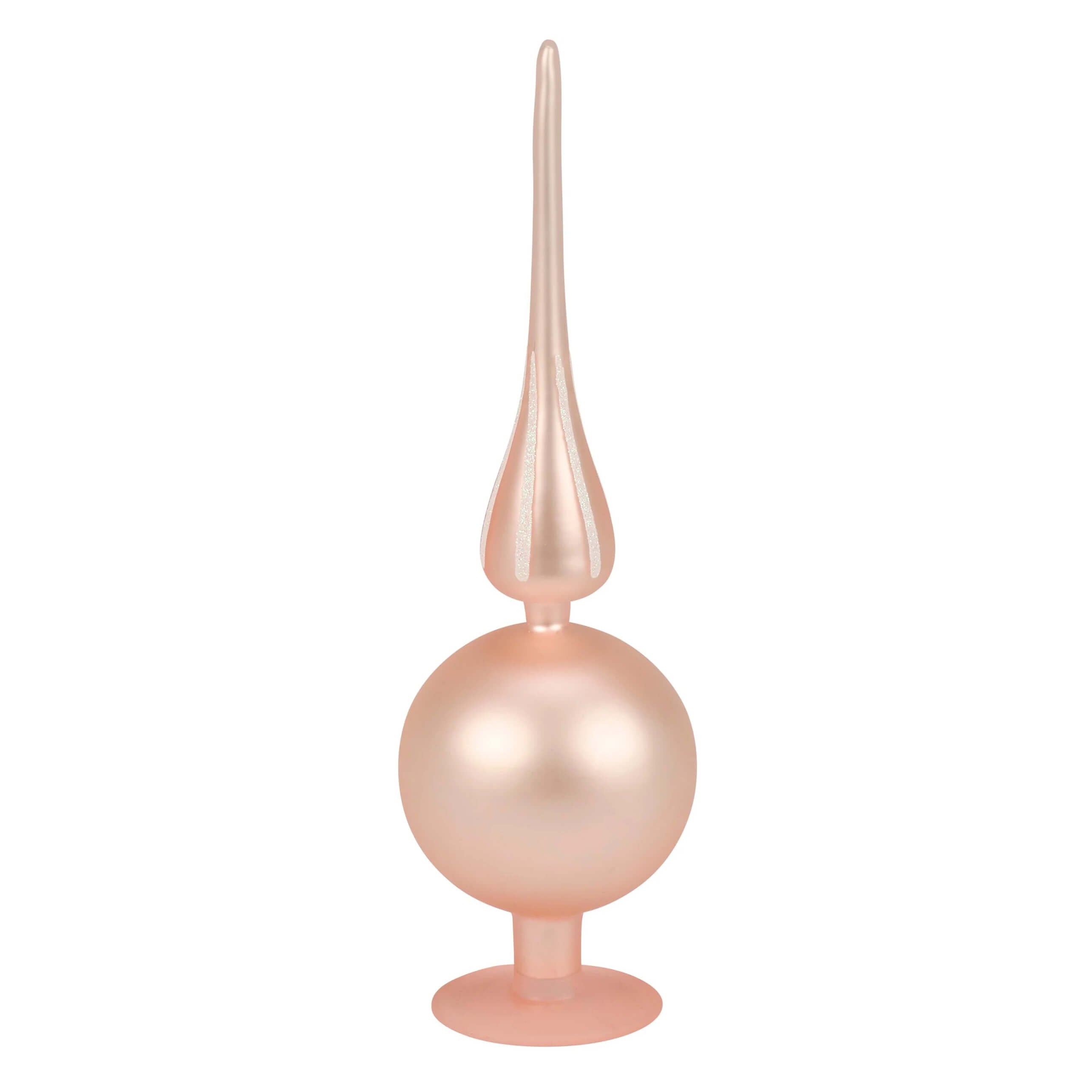 10" Pink Glass Tree Topper