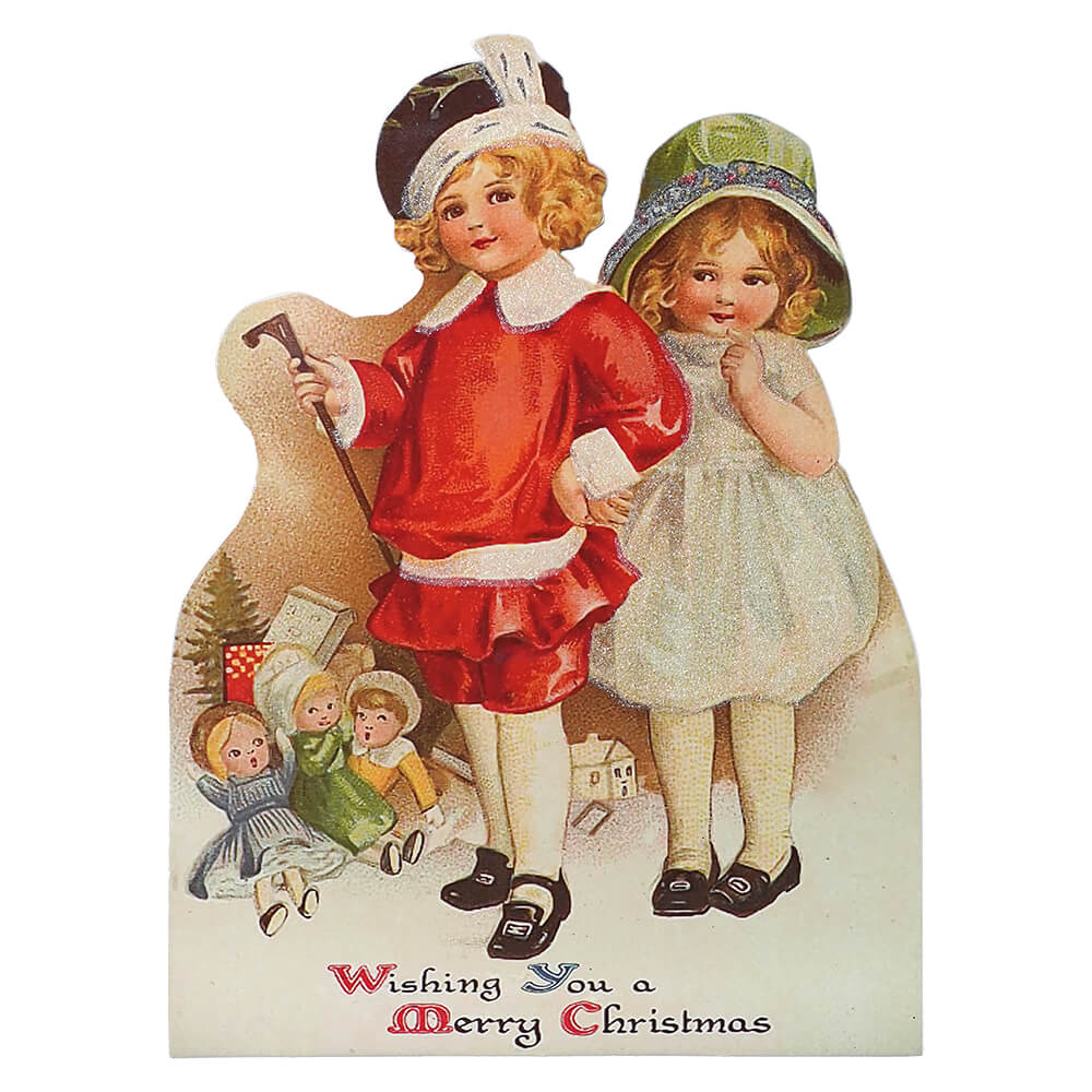 Christmas Dummy Board With Children Playing
