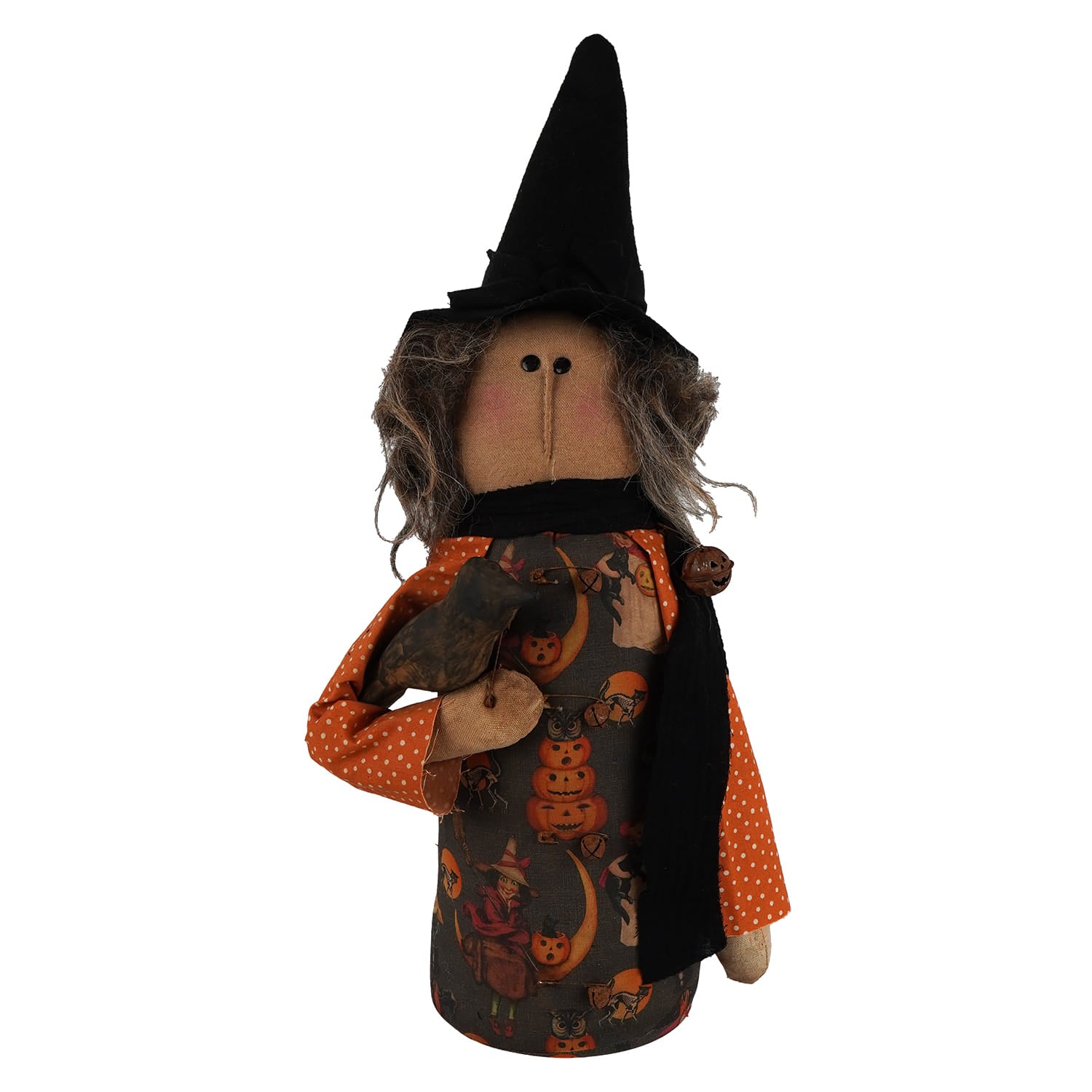 Handcrafted Vintage Images Pencil Witch Holding Crow