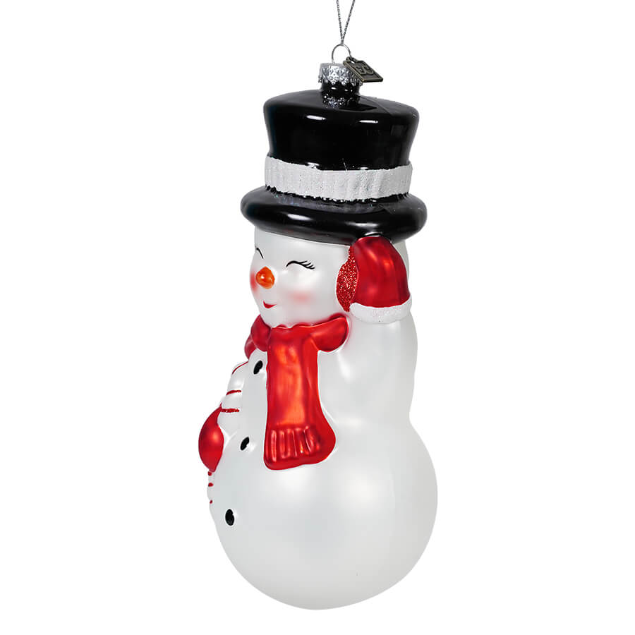 Classic Snowman Blow Mold Ornament