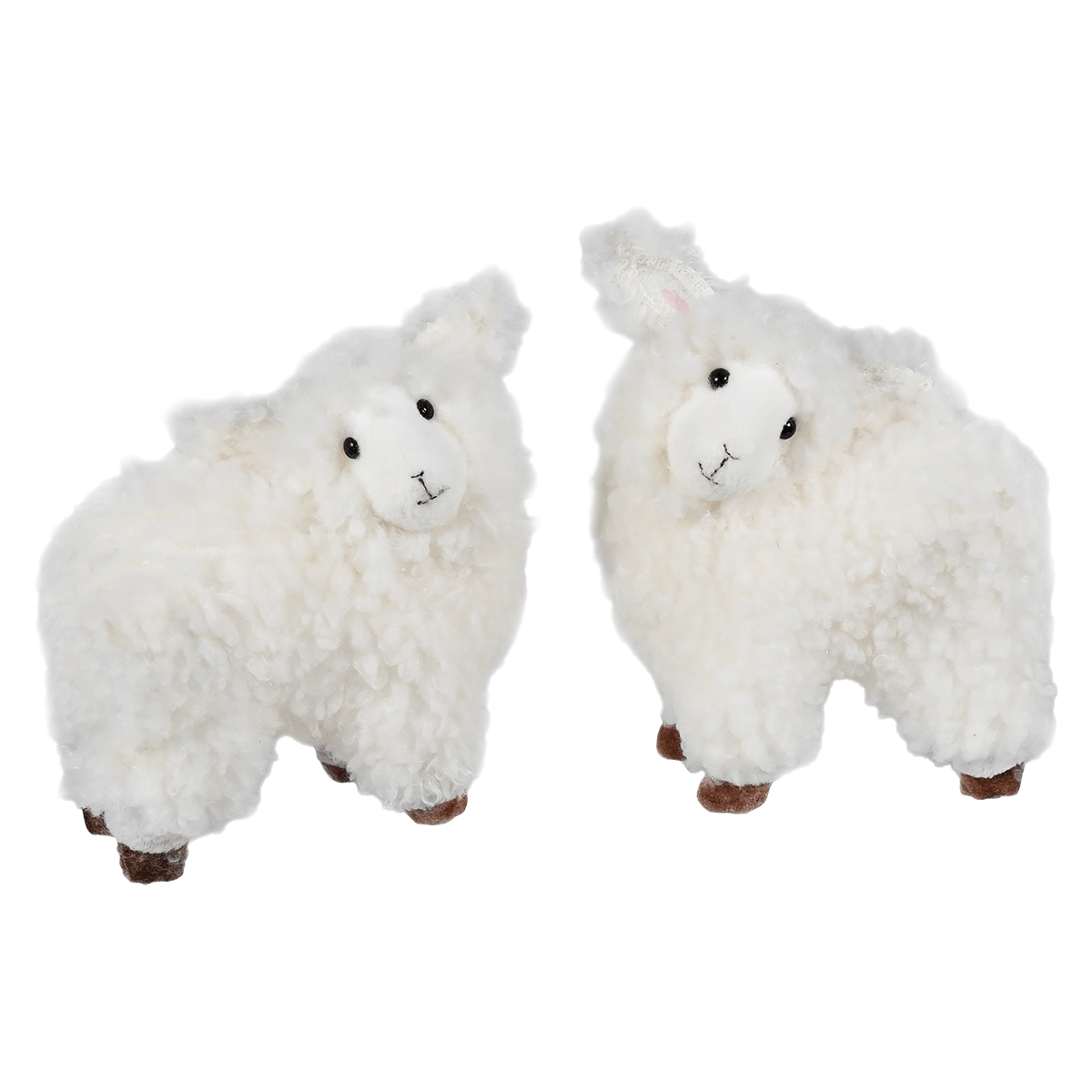 Too Cute Plush Sherpa Lambs Set/2