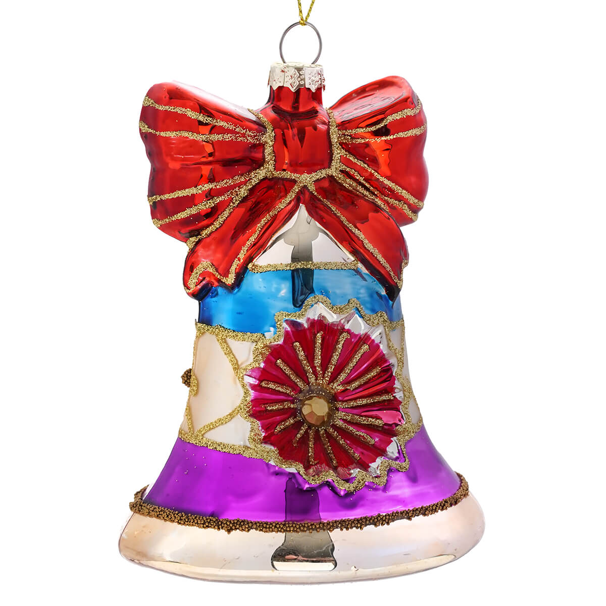 Vintage Reflector Bell Ornament