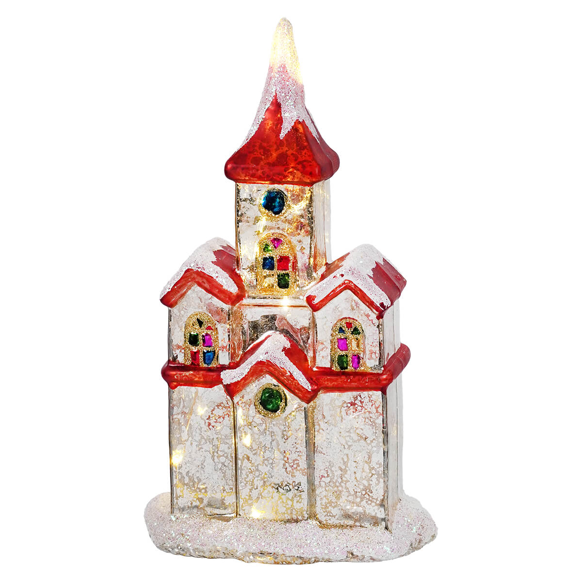 9" Lighted Vintage Church