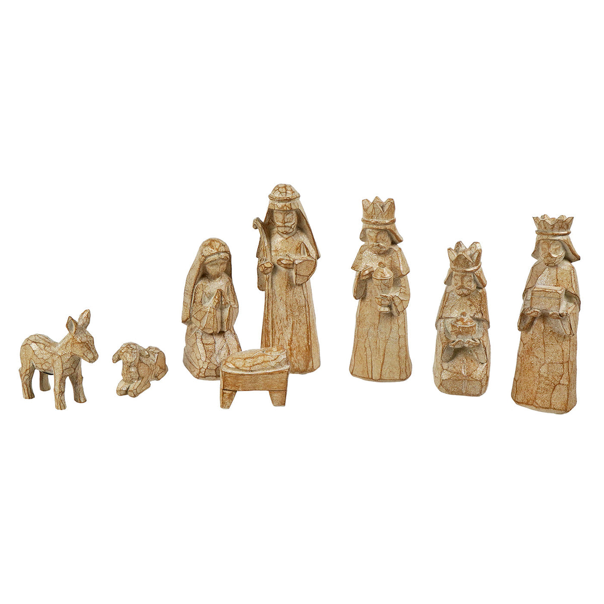Carved Resin Nativity Set/8