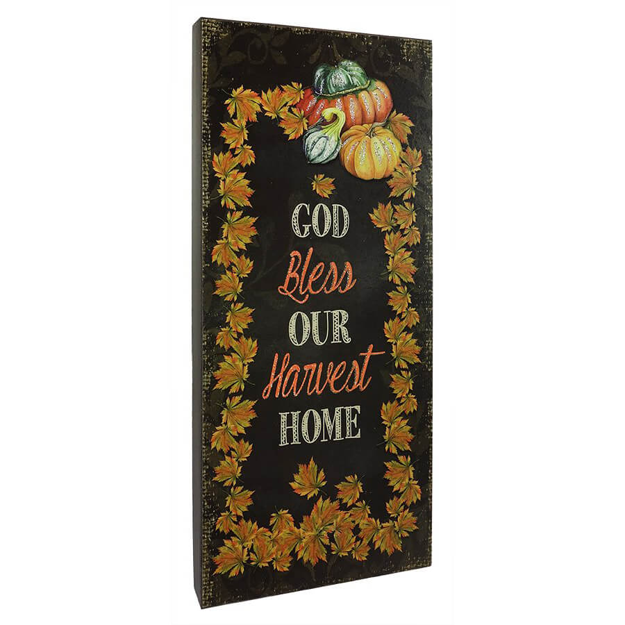 God Bless Our Harvest Home Box Sign