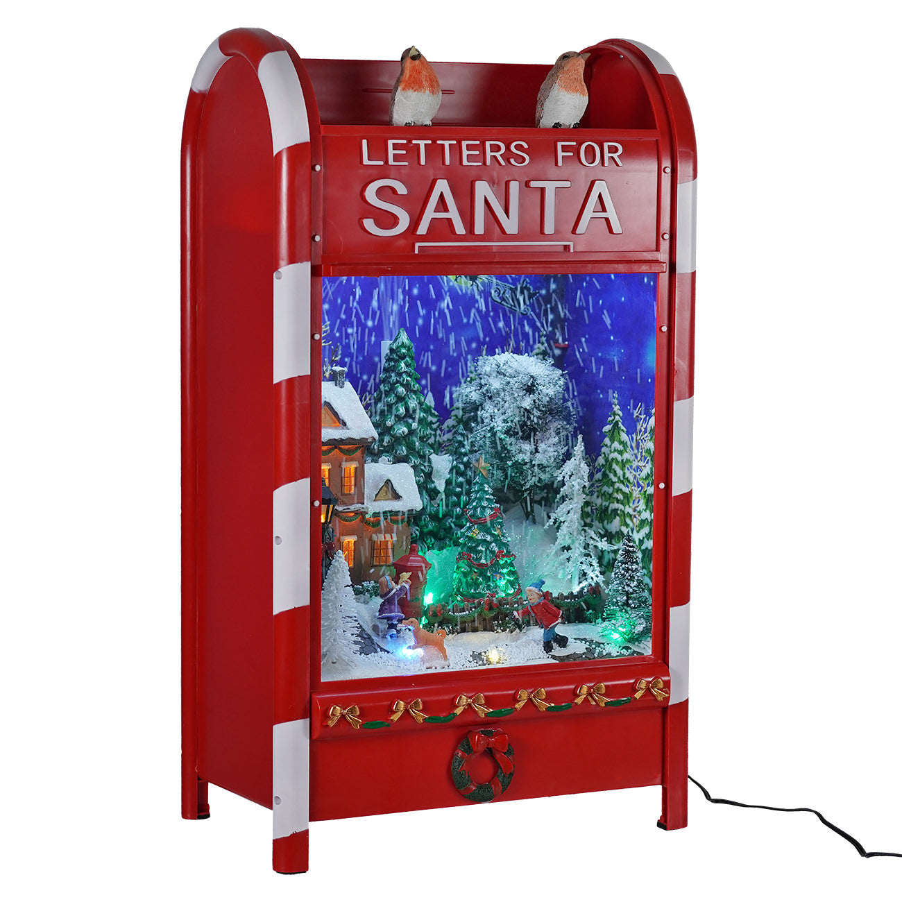 Large Lighted Musical Animated Holiday Mailbox