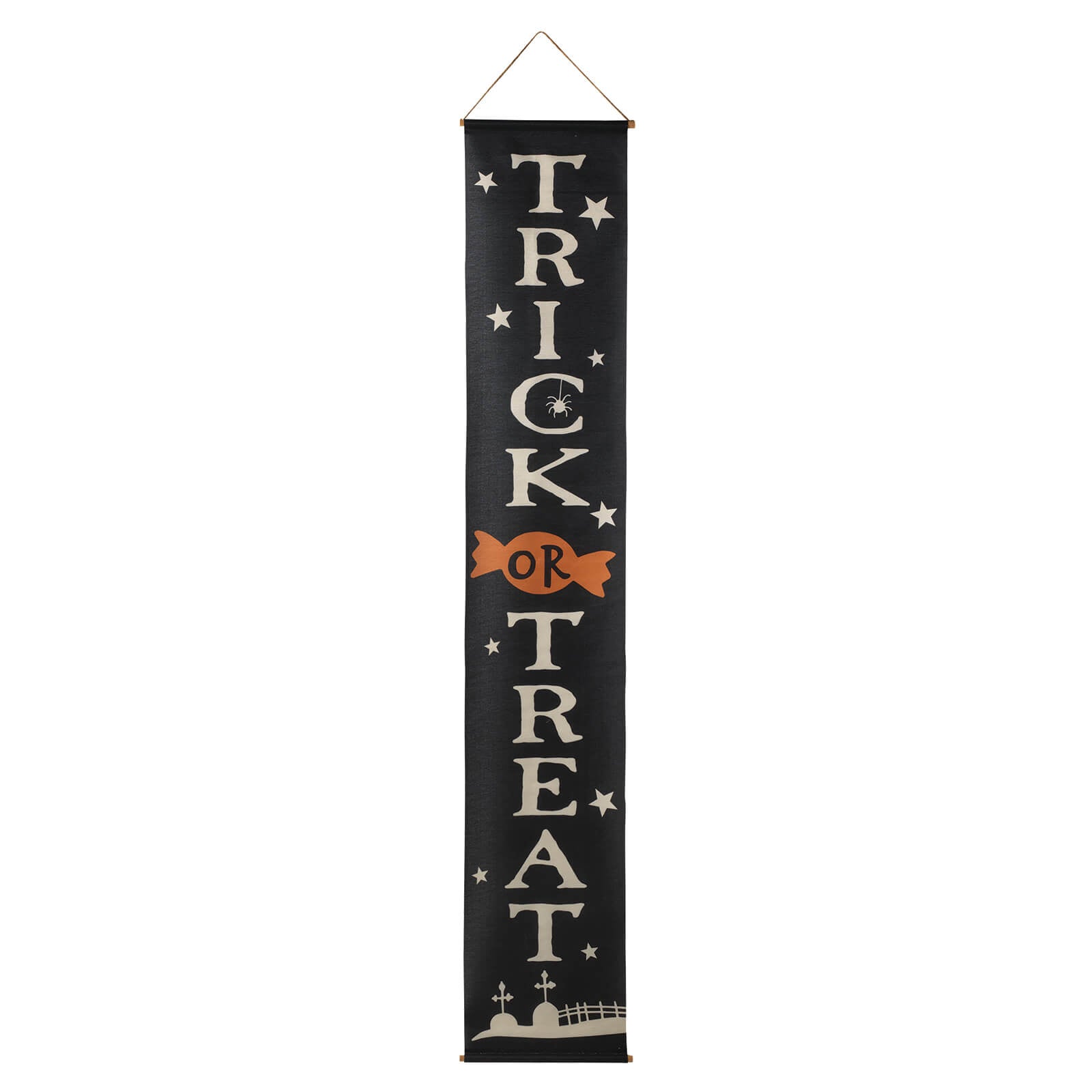 Fabric Trick Or Treat Hanging Banner