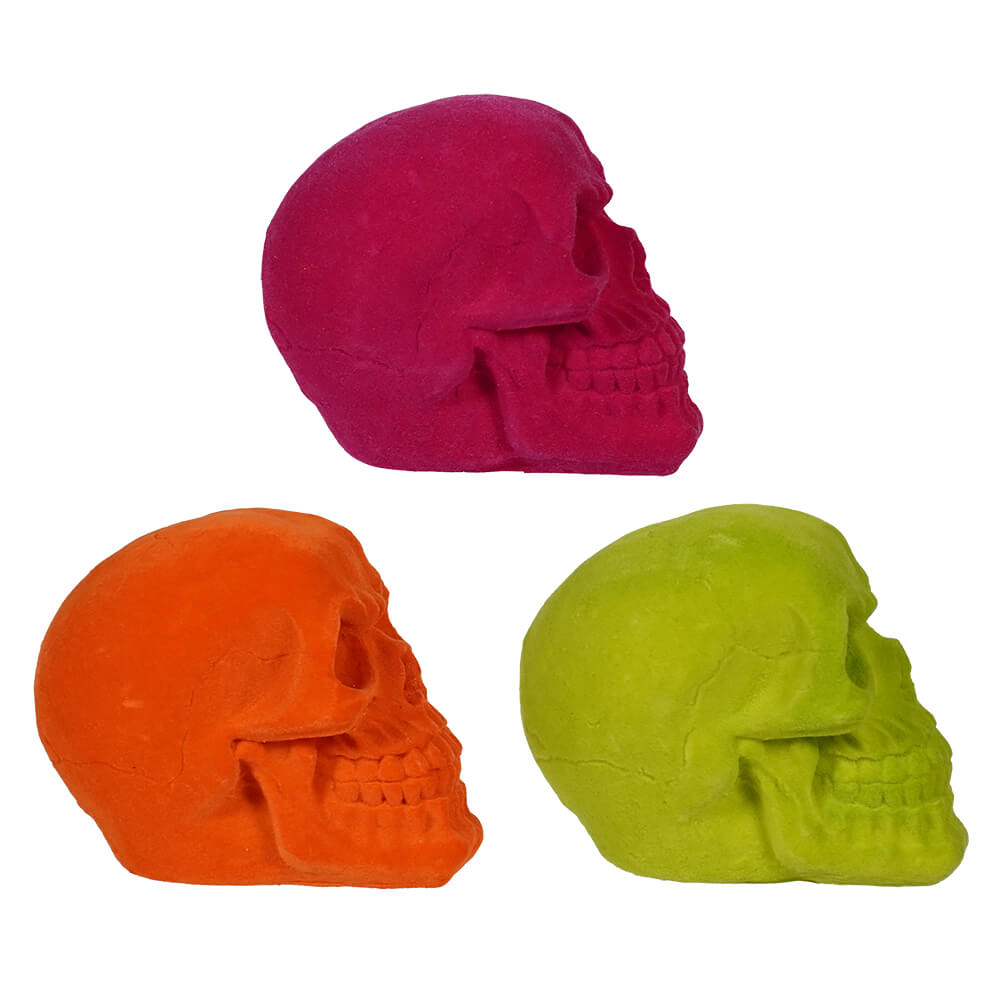 Halloween Neon Colored Skulls Set/3