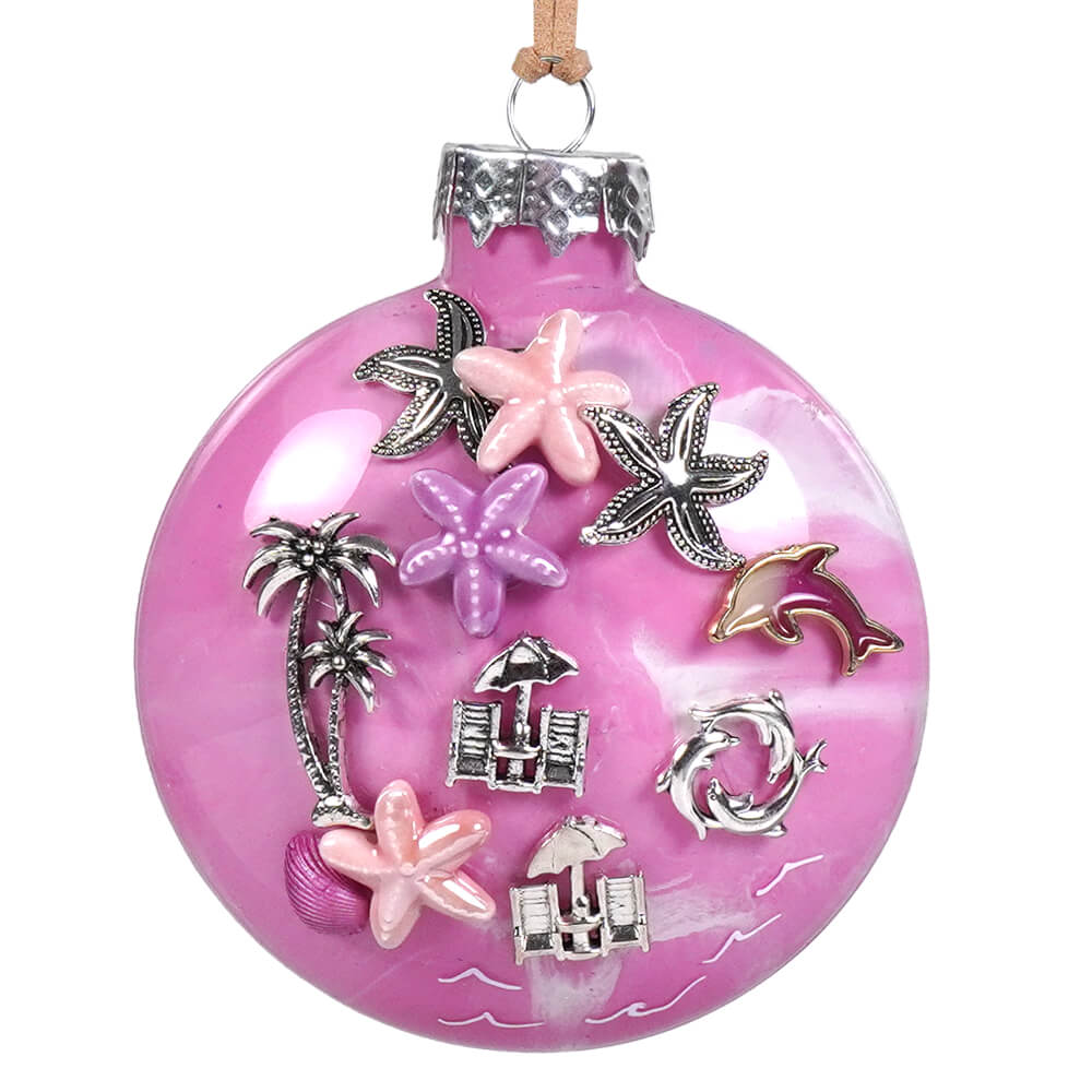 Pink Tropical Ornament