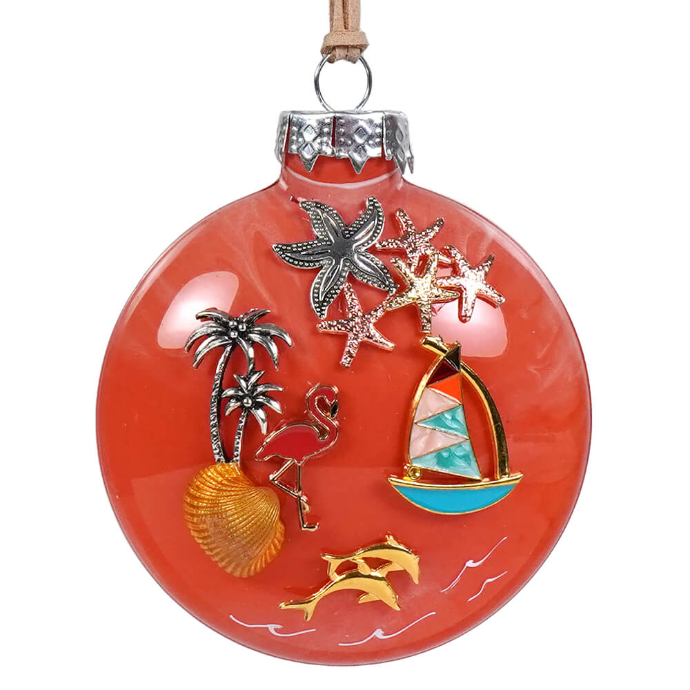 Orange Tropical Ornament