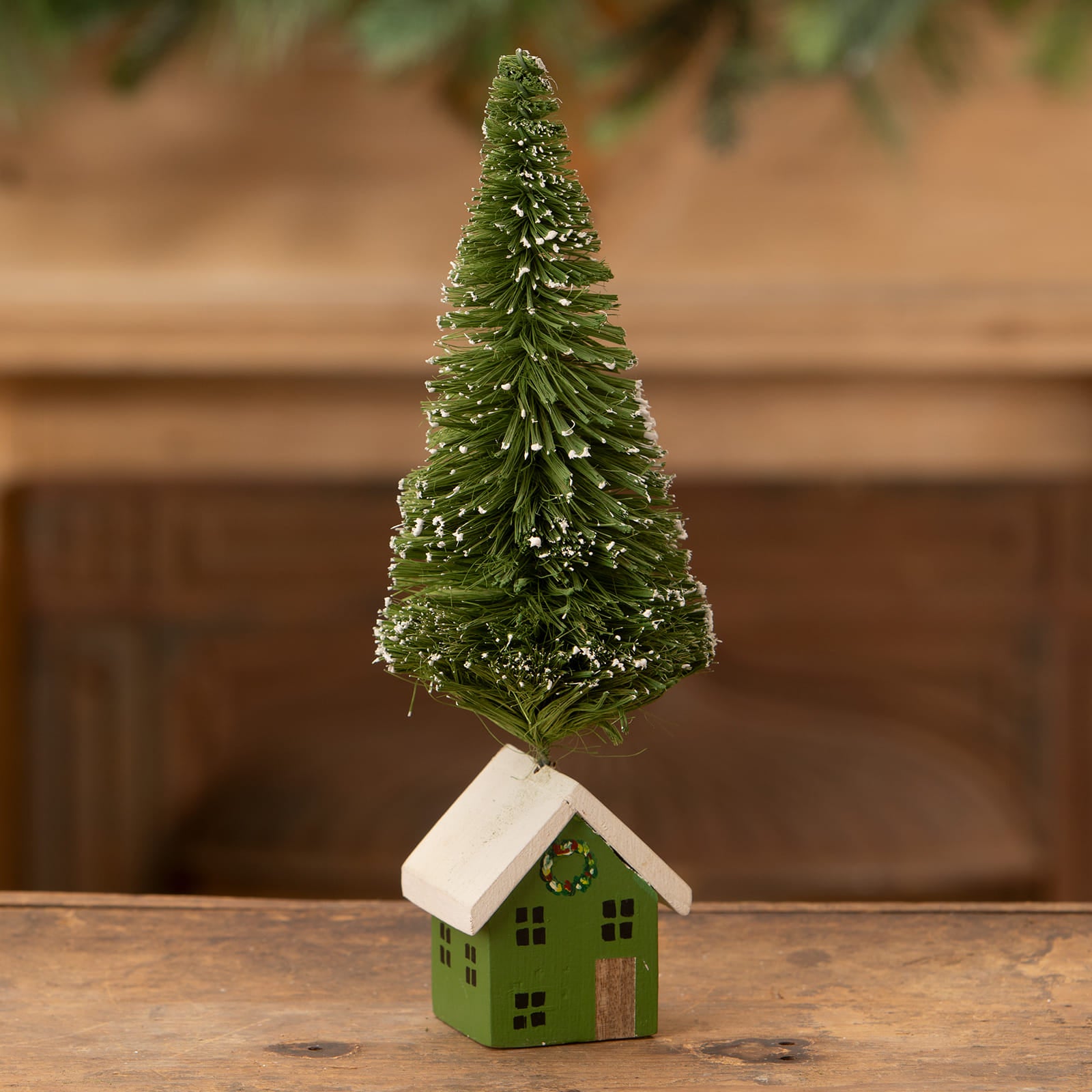 Green House Bottle Brush Tree