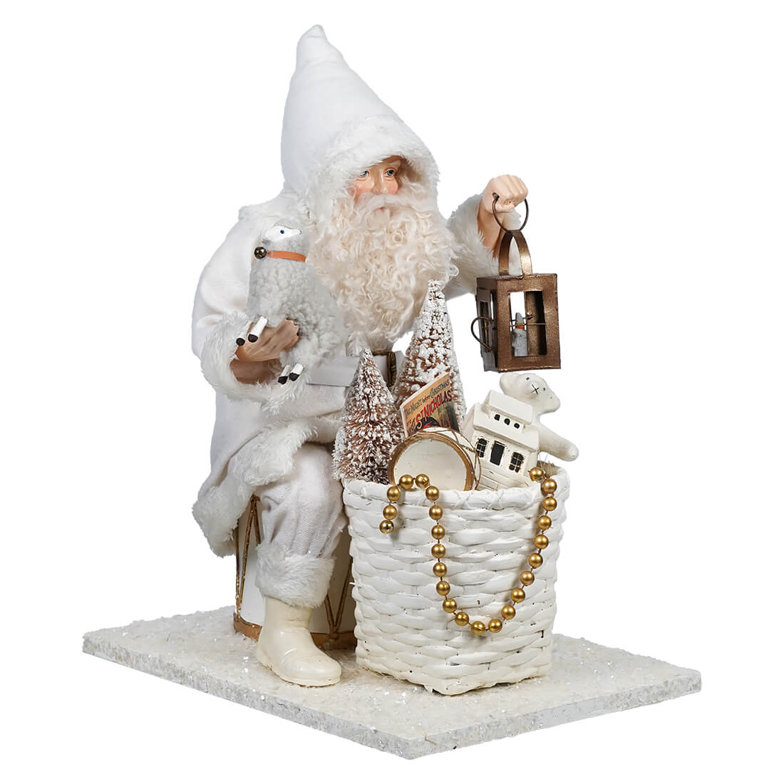 Winter Wishes Santa With Basket Of Toys