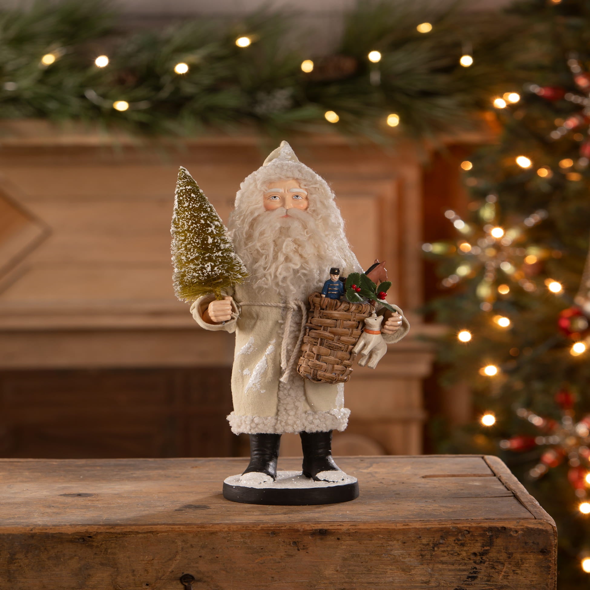 Small Santa with Toy Basket